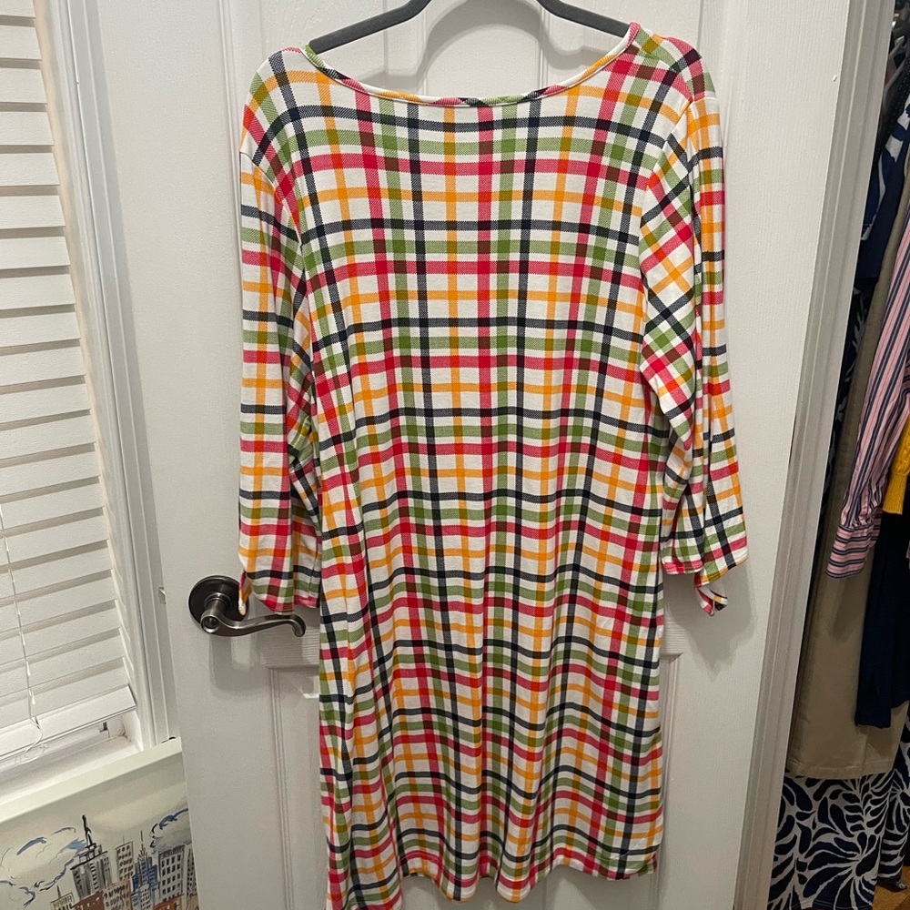 Crown & Ivy Multicolor Plaid dress XXL - Picture 6 of 16